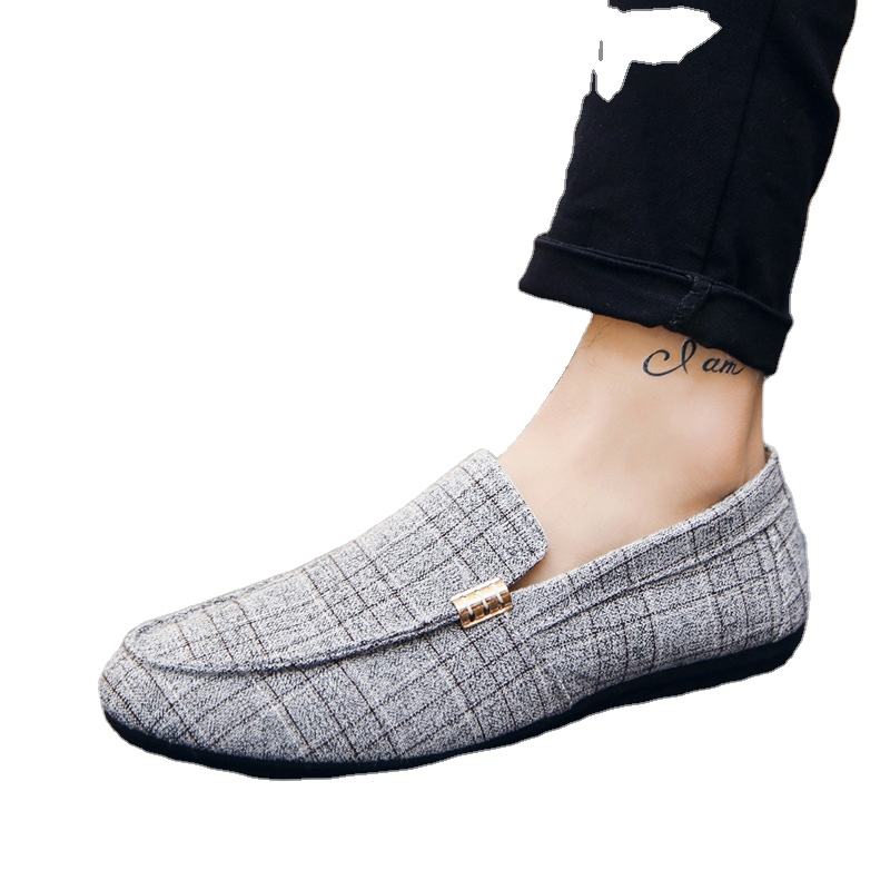 European and American men's casual shoes, British low cut breathable men's bean shoes