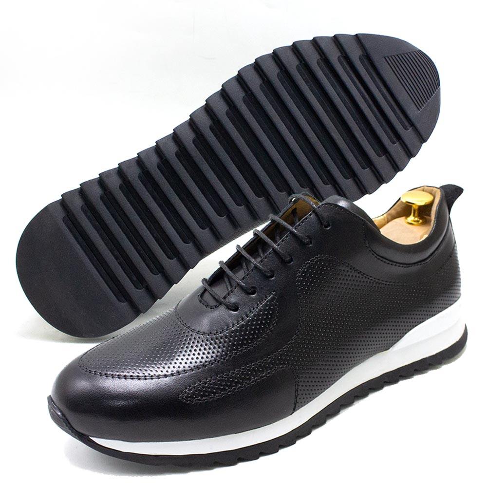 2023 Spring Breathable Men Sports Running Shoes Comfortable Leather Lace Up Casual Sneakers Other trendy Walking Stock Male Shoe