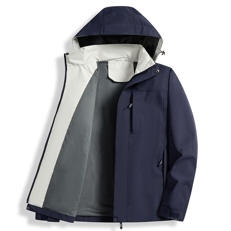 Best Price Fashion Detachable Mountain Windbreak Waterproof Best Men'S Spring Hiking Outdoor Casual Hooded Jacket