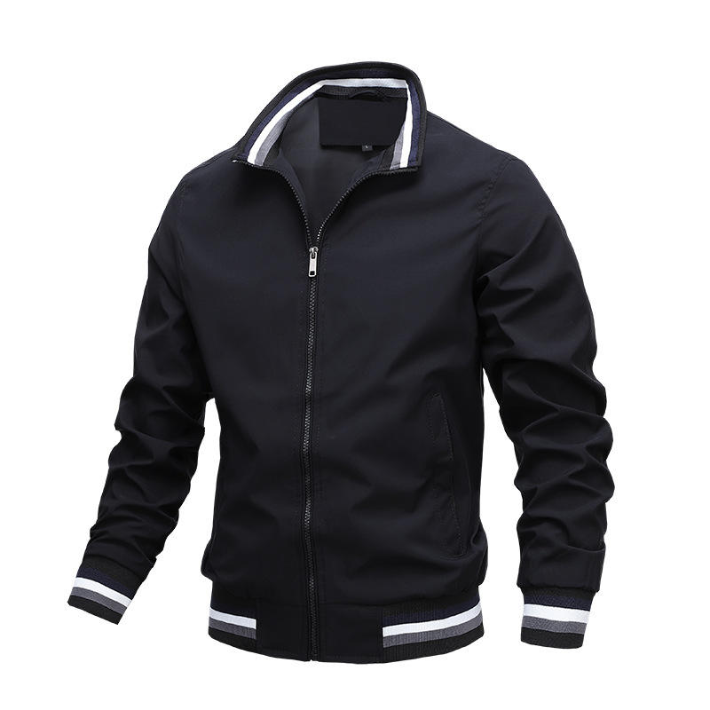 Custom Plus Size Fashion Men's Jackets Casual Waterproof Blank Golf Lightweight Windbreaker Bomber Jacket For Men