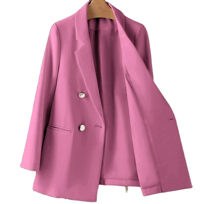 Wholesale 2024 Spring Autumn Ladies Blazer Office Fashion Design Metal Buttons Women Suit Jacket