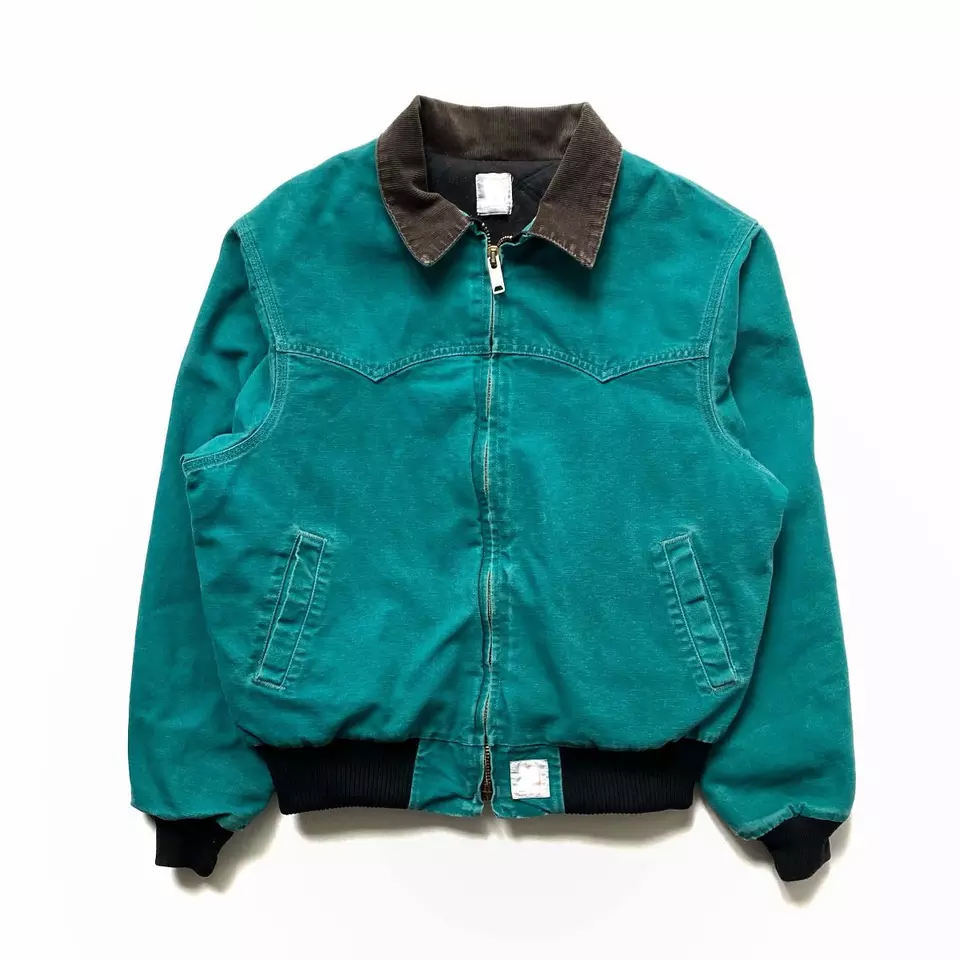 OEM Custom Cover Full Print Loose Street Style Canvas Men's jeans Jacket Chenille Embroidered Men's Jacket